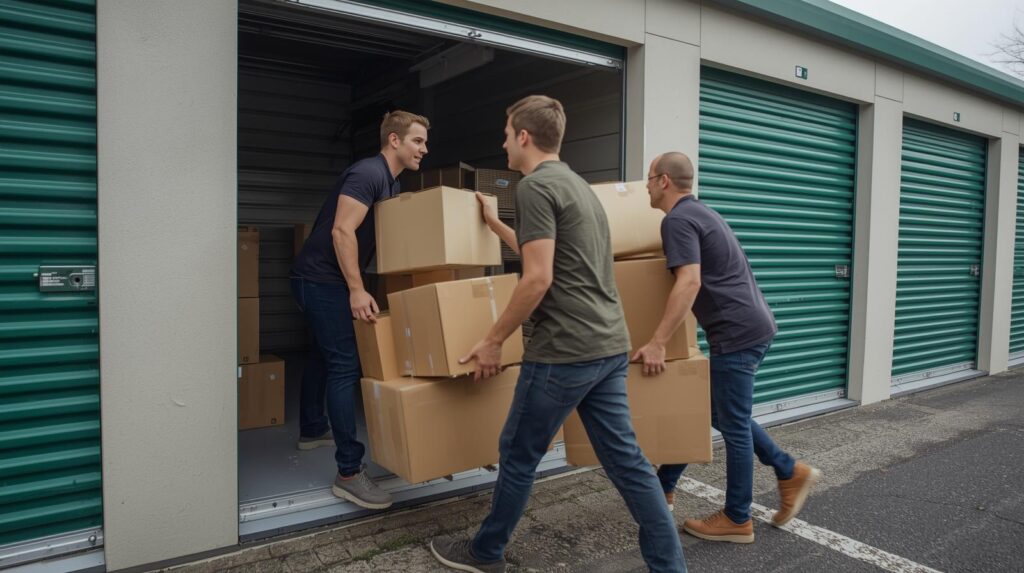 Moving boxes into Choice Storage Solutions